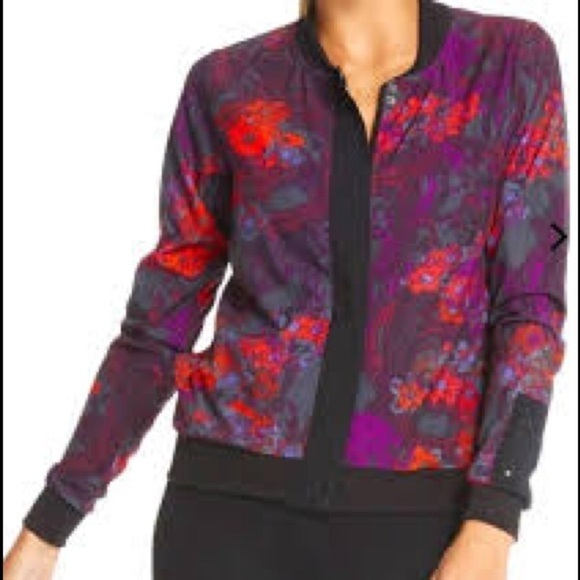 Fabletics Jackets & Blazers - Fabletics Ithaca Floral Lightweight Bomber Jacket Size: Small